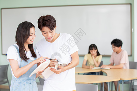 文化交流大学生学习交流交谈背景