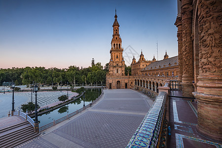 塞维利亚著名旅游景点西班牙广场图片