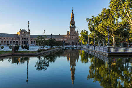 塞维利亚著名旅游景点西班牙广场图片