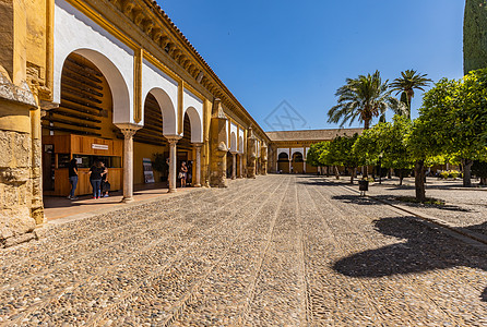 欧式建筑外观西班牙科尔多瓦大清真寺外观背景