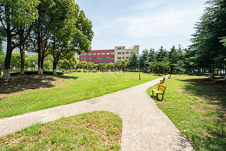 苏州大学校园建筑景观背景