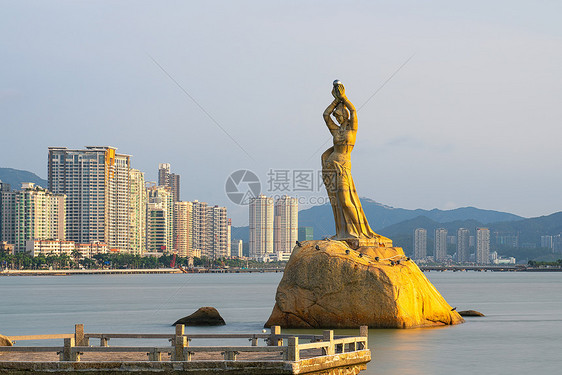 广东珠海地标景点珠海渔女图片