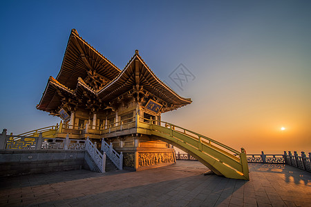 随州大洪山日出背景