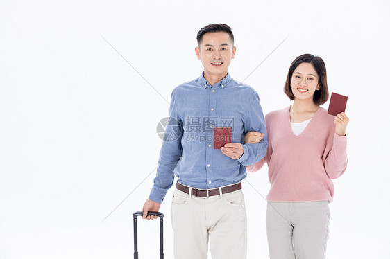 中年夫妇旅游出行图片