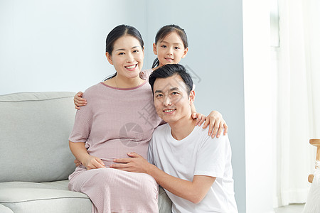 孕妇小孩二胎家庭形象背景