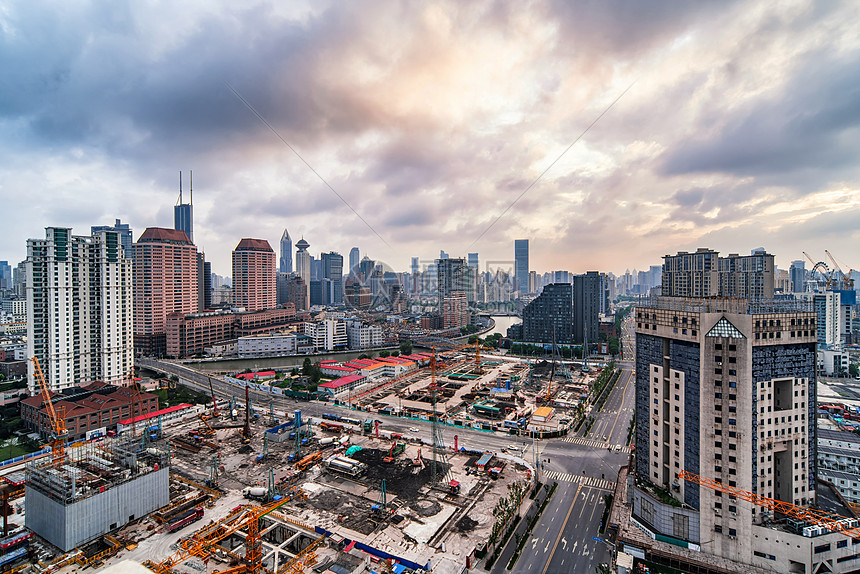 上海城市工地图片