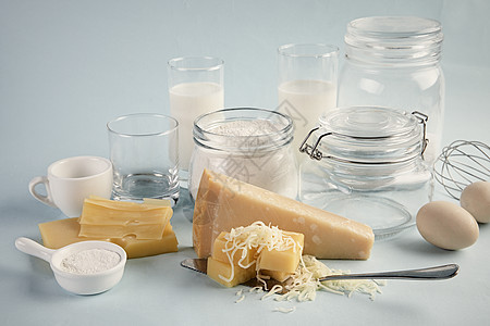 芝士奶酪甜品原材料背景图片