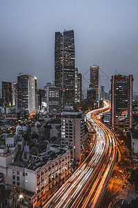上海延安路高架路背景图片