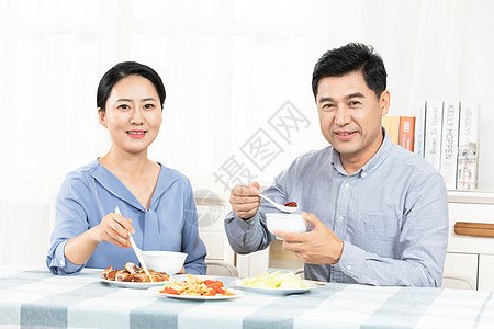 夫妻吃饭背景图片