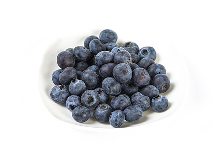 蓝莓白底图片