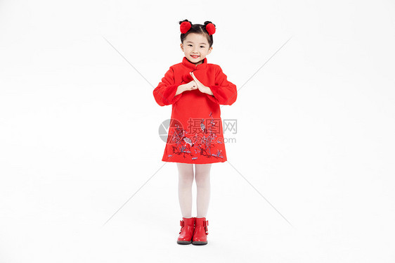 春节拜年儿童形象图片
