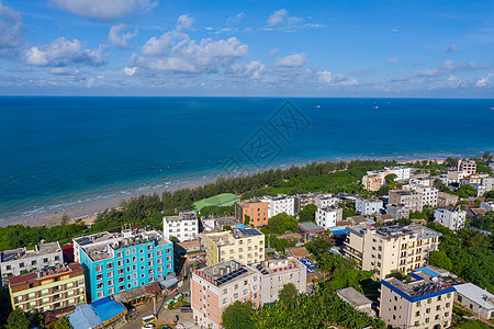 涠洲岛滴水丹屏居民楼背景