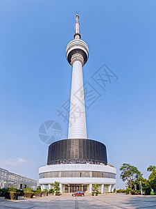 河南广播电视台武汉龟山电视塔背景