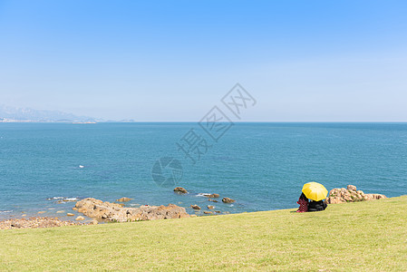 青岛网红景点小麦岛公园高清图片