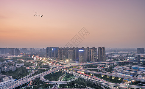 西安后卫寨立交道路背景图片