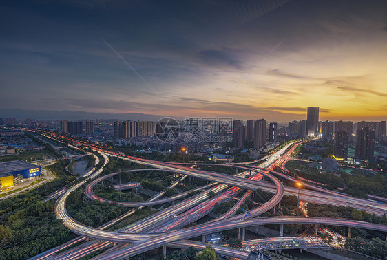 西安立交桥道路图片