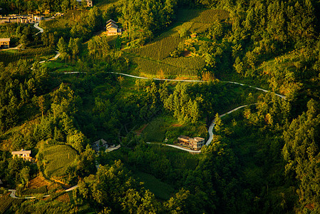 山村公路背景图片