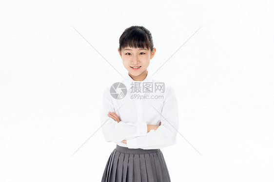 中学生女孩证明形象图片