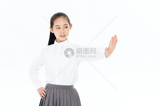 中学生女孩禁止手势图片