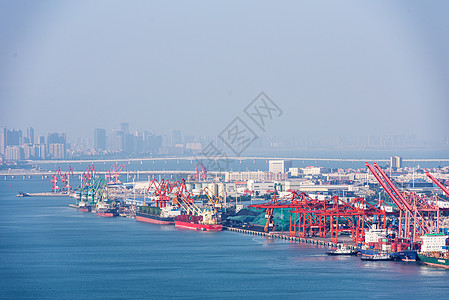 厦门码头货运海港高清图片