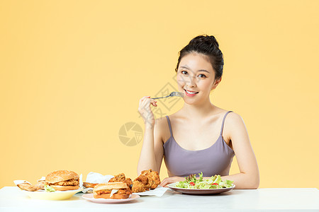 美女健康饮食图片