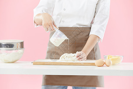 面点师制作面包面包制作高清图片素材