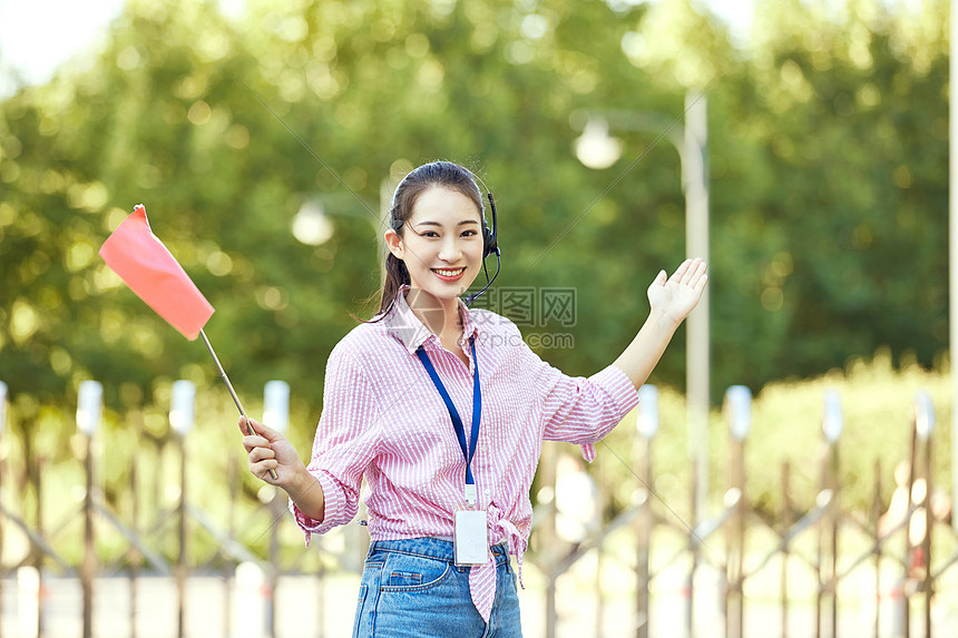 女导游形象图片