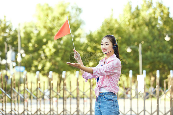 女导游形象图片