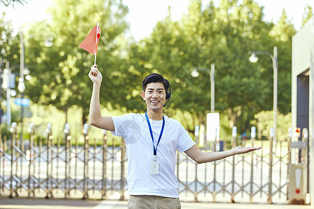 男导游形象图片