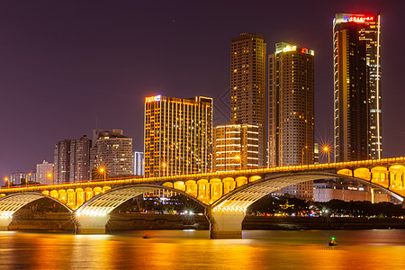 长沙城市夜景橘子洲景观高清图片