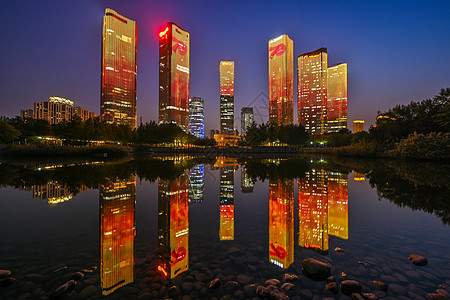 北京望京公园的70周年纪念日图片