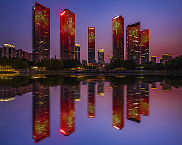 北京望京公园的国庆纪念日图片