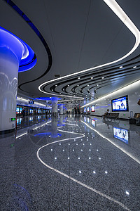 北京地铁大兴机场站内图片