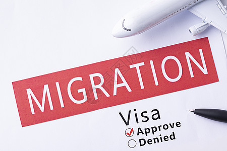 国外留学移民出国申请背景图片