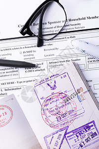 国外留学出国签证申请表图片