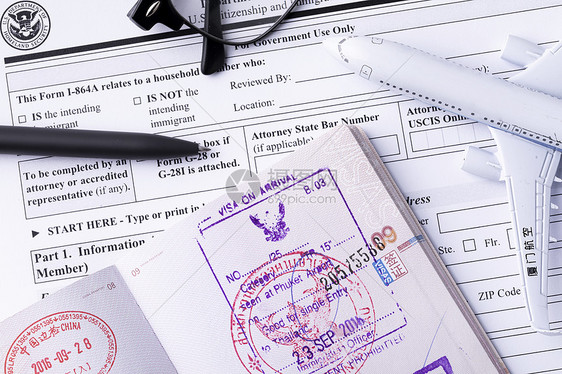 移民国外留学出国签证图片