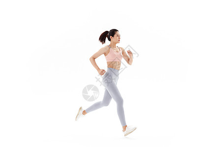 健身女性奔跑图片