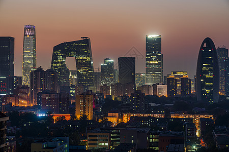 北京国贸cbd夜景夜景的北京国贸背景