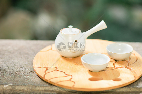 古风泡茶图片