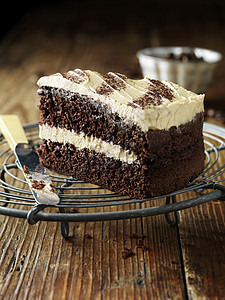 冰巧克力奶油冰卡布奇诺蛋糕图片