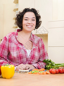好吃的蔬菜准备做饭的女人背景