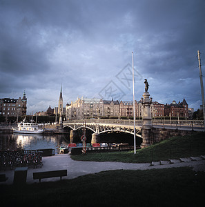 斯德哥尔摩的一座桥图片