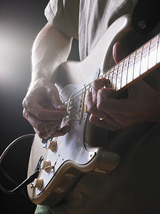 一个电吉他手背景图片