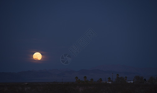 美国加利福尼亚州月夜背景图片