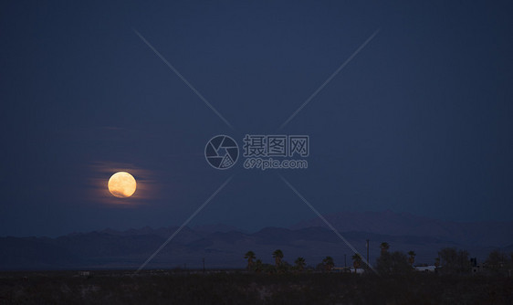 美国加利福尼亚州月夜图片