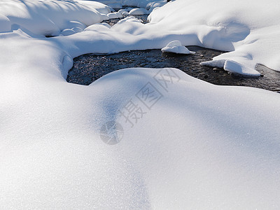 雪山溪背景图片