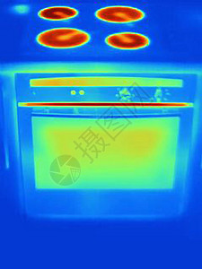 烤箱热图像图片