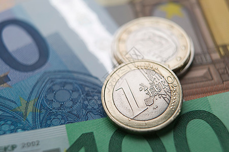 欧元和硬币图片