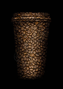 杯形咖啡豆图片
