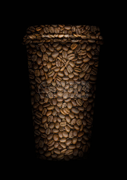 杯形咖啡豆图片